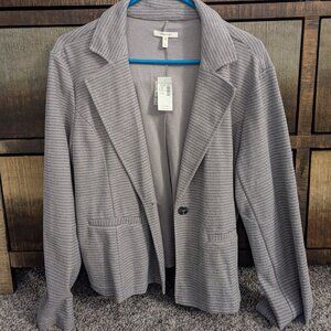 Maurices Lightweight Grey Striped Blazer